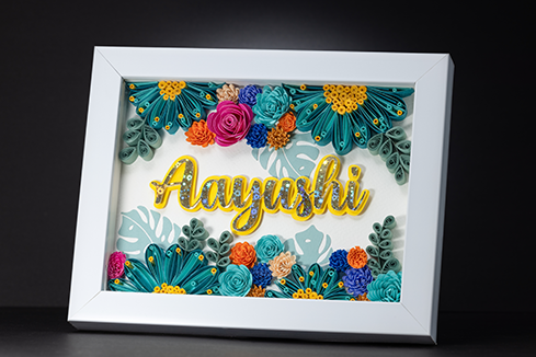 Personalised Quilled Frame