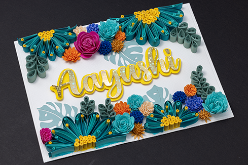 Personalised Quilled Frame