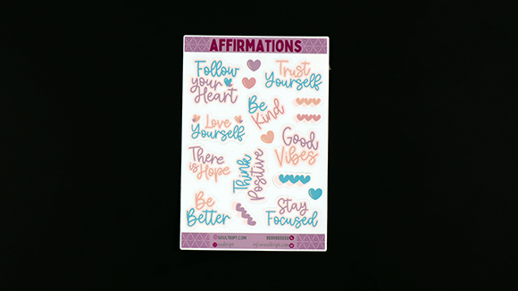 Pastel Affirmation Sticker Sheets